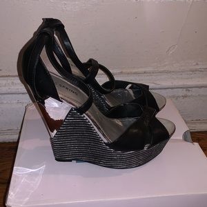 Black & Silver Wedges